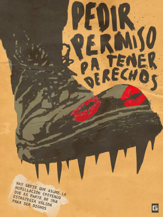 Gorki Aguila, Pedir permiso pa tener derechos, 2020, digital print limited edition, 1:10