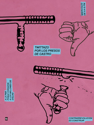 Gorki Aguila, Twitazo por ios presos de castro, 2020, digital print limited edition, 1:10 #4 ENERO